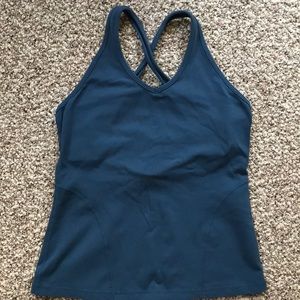 Teal blue Lululemon used tank